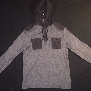 Rock & Republic Hooded Thermal Tee